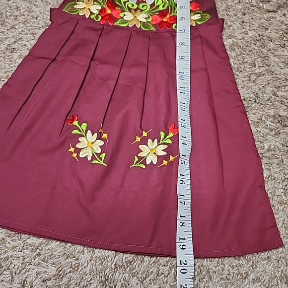 Girls Handmade Embroidery Girls Dress Sz 2 - Picture 5 of 7